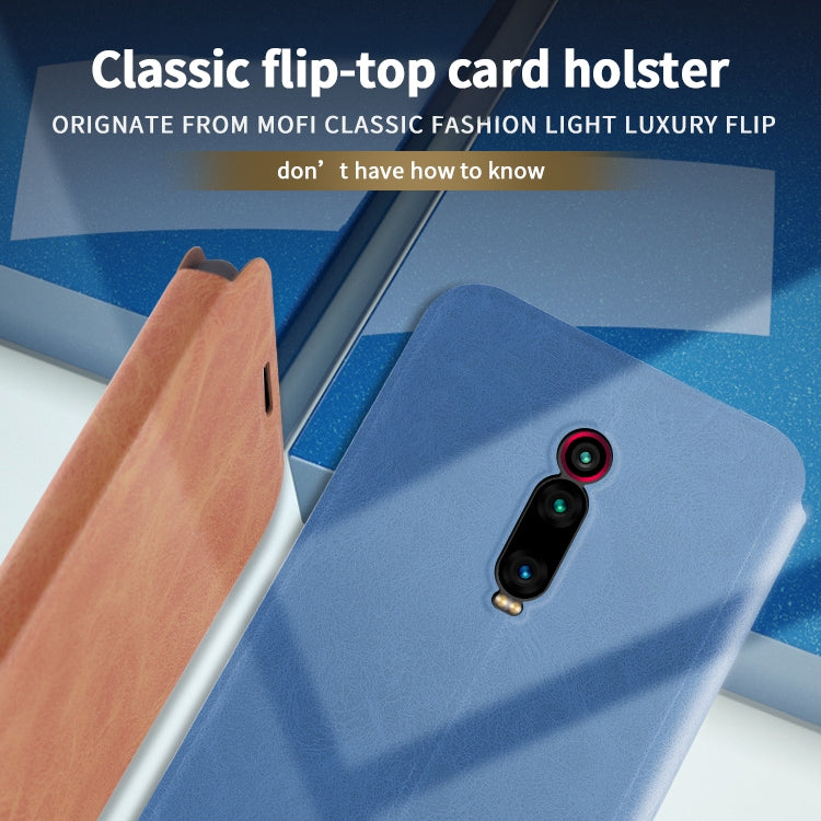 For Xiaomi Mi 9T/9T Pro/Redmi K20 MOFI Crazy Horse Texture Horizontal Flip Protective Leather Case