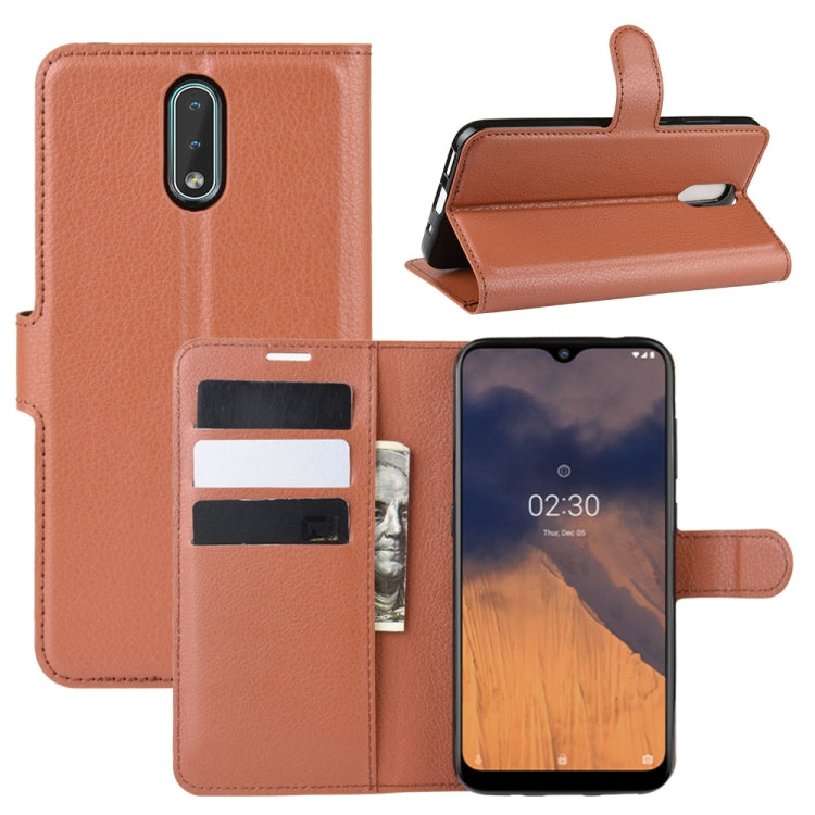 For Nokia 2.3  Litchi Texture Horizontal Flip Protective Case with Holder & Card Slots & Wallet