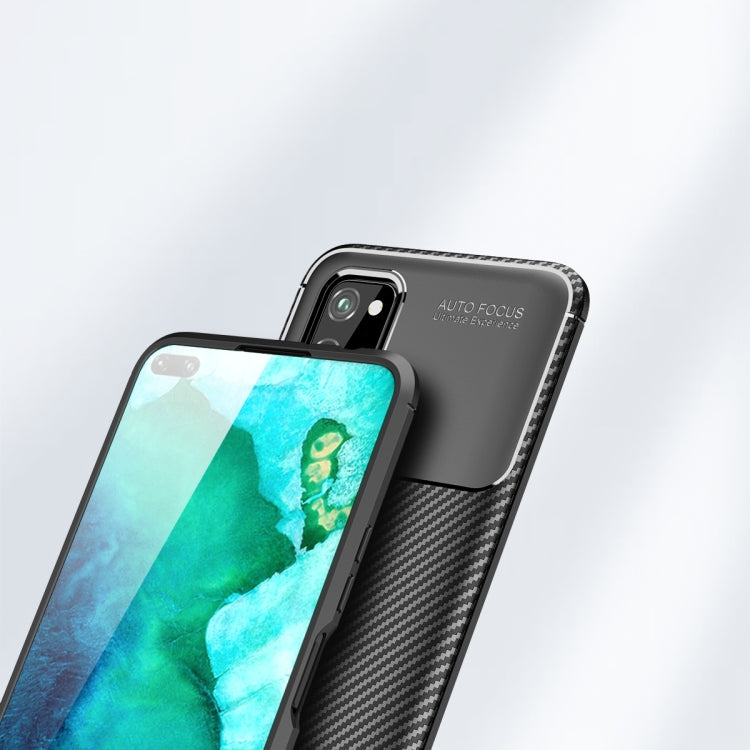 For Huawei Nova 6 SE Carbon Fiber Texture Shockproof TPU Case