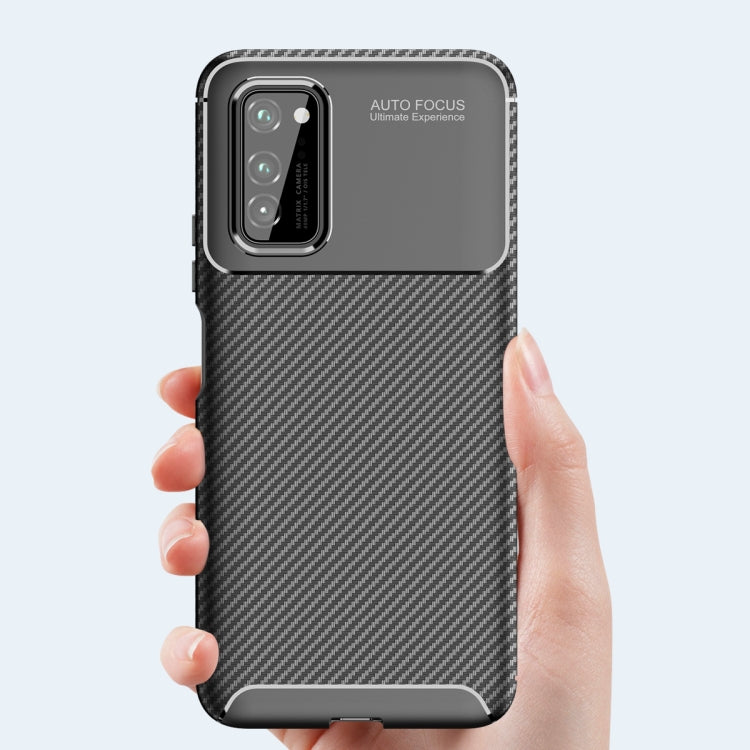 For Huawei Nova 6 SE Carbon Fiber Texture Shockproof TPU Case
