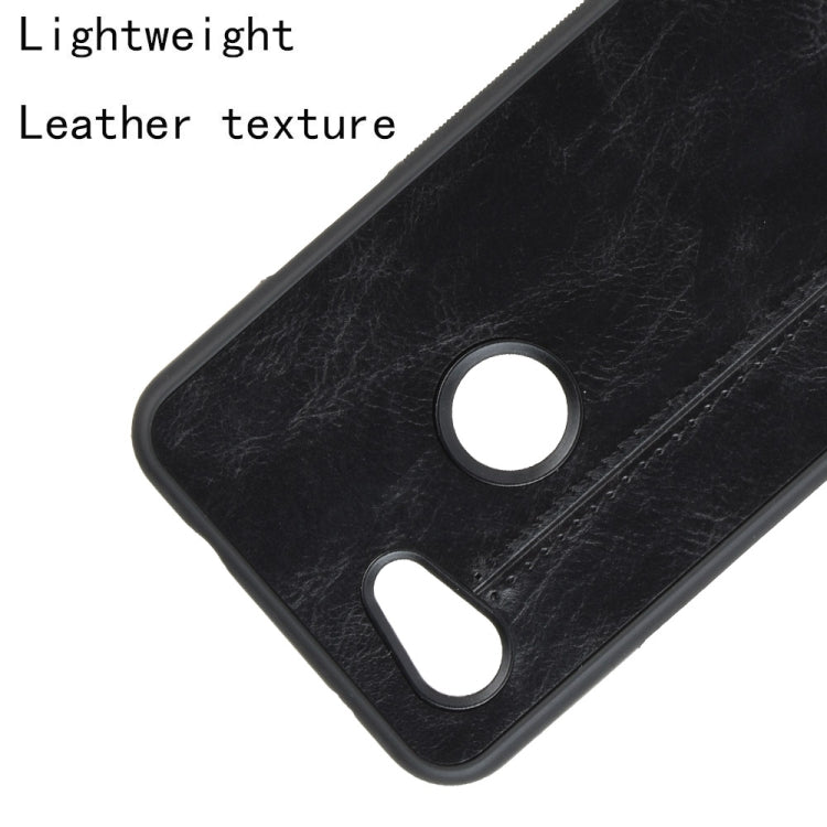 For Google Pixel 3a XL Shockproof Sewing Cow Pattern Skin PC + PU + TPU Case