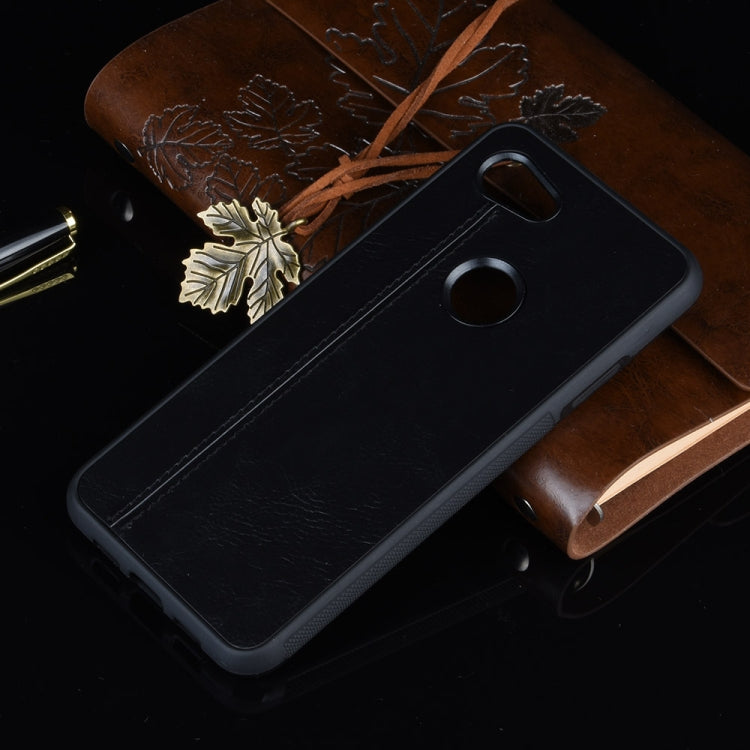 For Google Pixel 3a XL Shockproof Sewing Cow Pattern Skin PC + PU + TPU Case