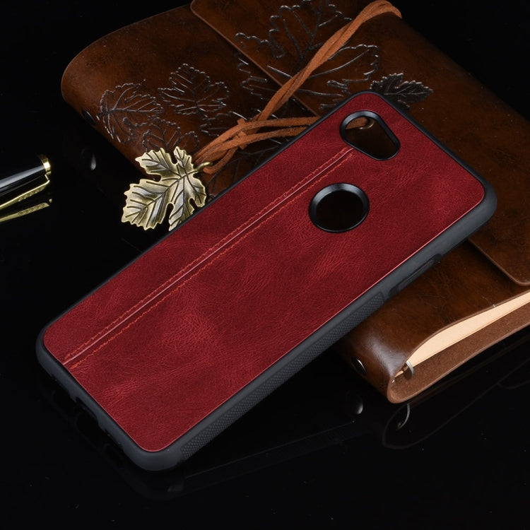 For Google Pixel 3a XL Shockproof Sewing Cow Pattern Skin PC + PU + TPU Case