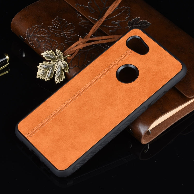 For Google Pixel 3a XL Shockproof Sewing Cow Pattern Skin PC + PU + TPU Case