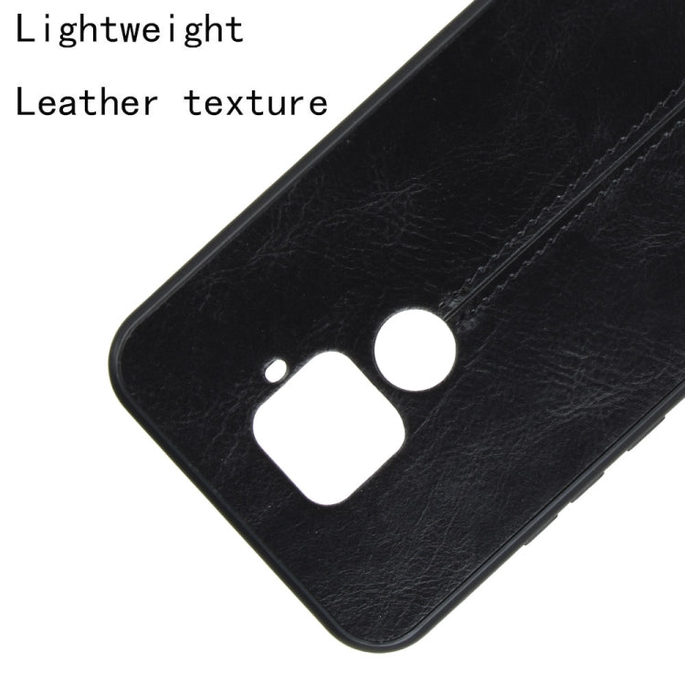 For Huawei Nova 5i Pro / Nova 5z Shockproof Sewing Cow Pattern Skin PC + PU + TPU Case