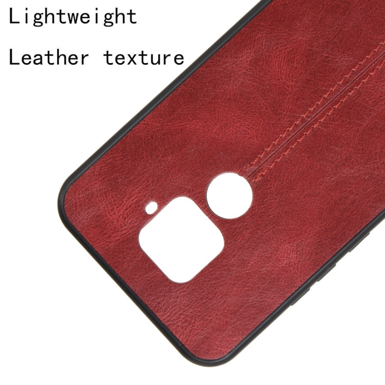 For Huawei Nova 5i Pro / Nova 5z Shockproof Sewing Cow Pattern Skin PC + PU + TPU Case