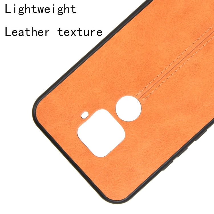 For Huawei Nova 5i Pro / Nova 5z Shockproof Sewing Cow Pattern Skin PC + PU + TPU Case