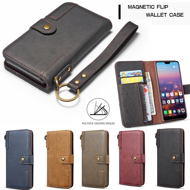 For Huawei Mate 20 Cowhide Texture Horizontal Flip Leather Case with Holder & Card Slots & Wallet & Lanyard