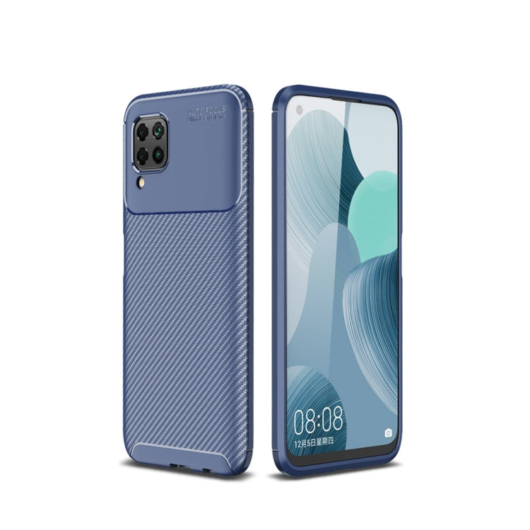 For Huawei Nova 6 SE Beetle Series Carbon Fiber Texture Shockproof TPU Case