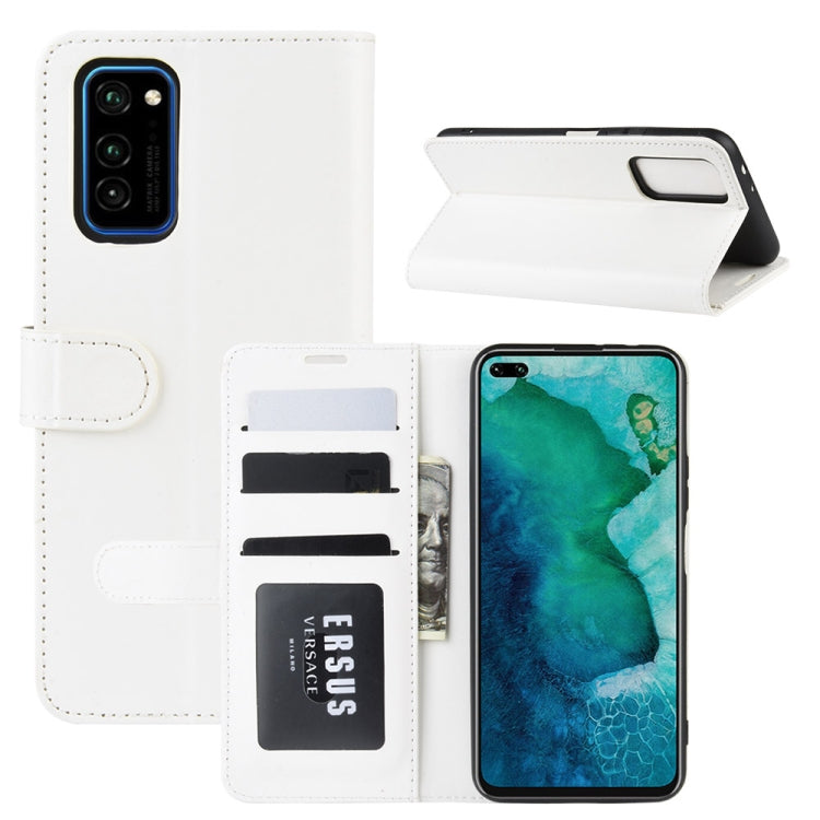 For Huawei Honor V30/V30 Pro R64 Texture Single Horizontal Flip Protective Case with Holder & Card Slots & Wallet& Photo Frame