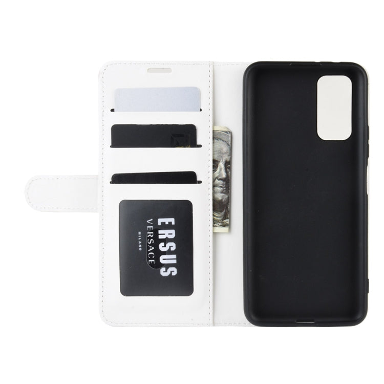 For Huawei Honor V30/V30 Pro R64 Texture Single Horizontal Flip Protective Case with Holder & Card Slots & Wallet& Photo Frame