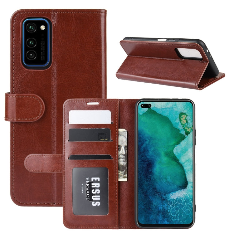 For Huawei Honor V30/V30 Pro R64 Texture Single Horizontal Flip Protective Case with Holder & Card Slots & Wallet& Photo Frame