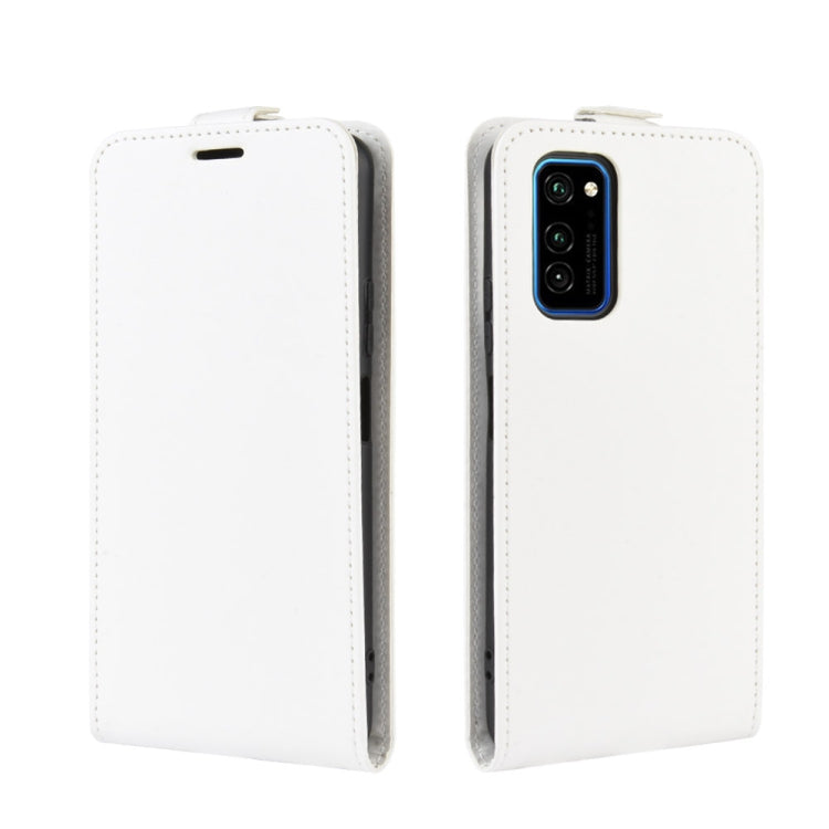 For Huawei Honor V30/V30 Pro  R64 Texture Single Vertical Flip Leather Protective Case with Card Slots & Photo Frame