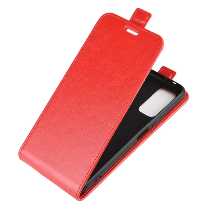 For Huawei Honor V30/V30 Pro  R64 Texture Single Vertical Flip Leather Protective Case with Card Slots & Photo Frame