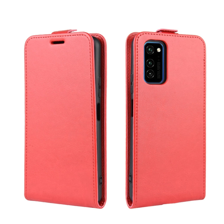 For Huawei Honor V30/V30 Pro  R64 Texture Single Vertical Flip Leather Protective Case with Card Slots & Photo Frame