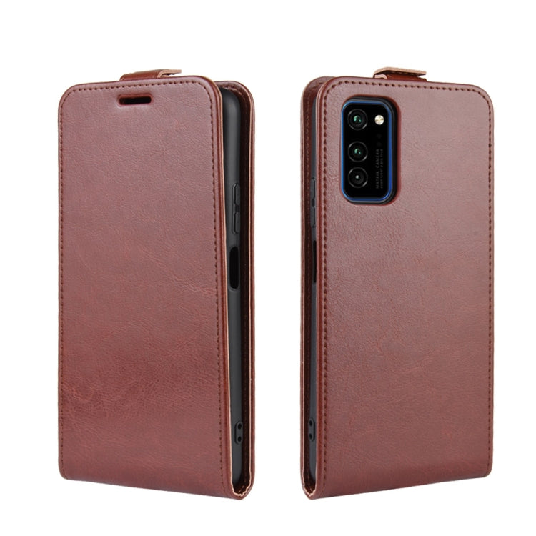 For Huawei Honor V30/V30 Pro  R64 Texture Single Vertical Flip Leather Protective Case with Card Slots & Photo Frame