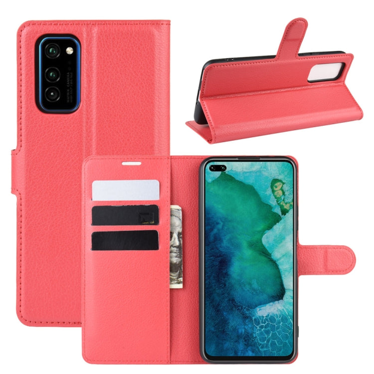 For Huawei Honor V30/V30 Pro Litchi Texture Horizontal Flip Protective Case with Holder & Card Slots & Wallet