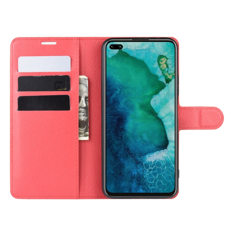 For Huawei Honor V30/V30 Pro Litchi Texture Horizontal Flip Protective Case with Holder & Card Slots & Wallet