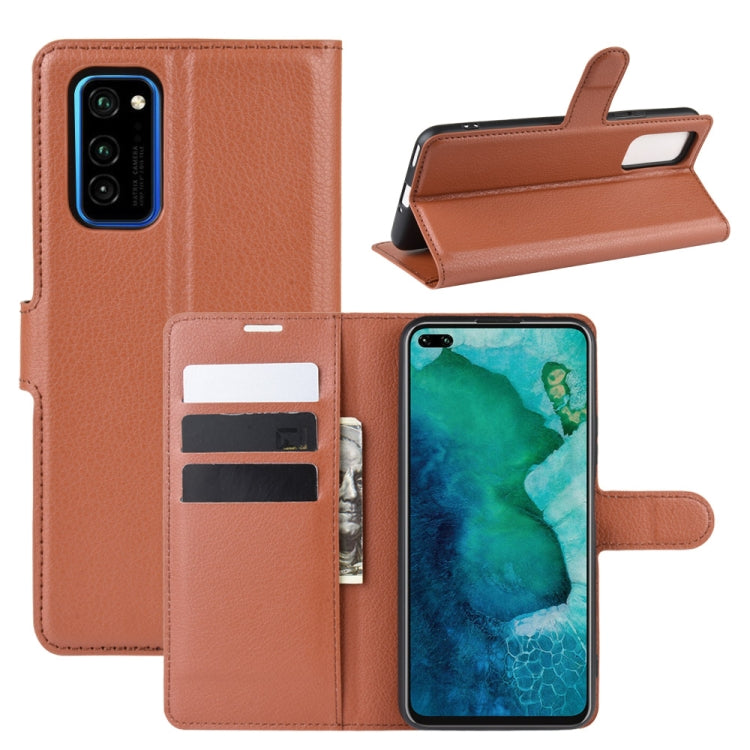 For Huawei Honor V30/V30 Pro Litchi Texture Horizontal Flip Protective Case with Holder & Card Slots & Wallet
