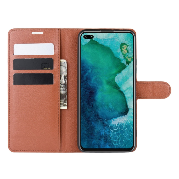 For Huawei Honor V30/V30 Pro Litchi Texture Horizontal Flip Protective Case with Holder & Card Slots & Wallet