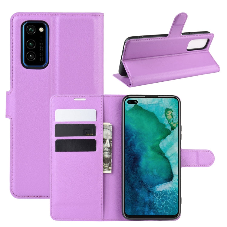 For Huawei Honor V30/V30 Pro Litchi Texture Horizontal Flip Protective Case with Holder & Card Slots & Wallet
