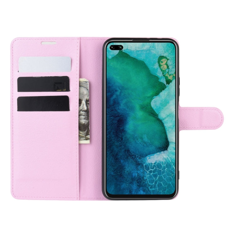 For Huawei Honor V30/V30 Pro Litchi Texture Horizontal Flip Protective Case with Holder & Card Slots & Wallet
