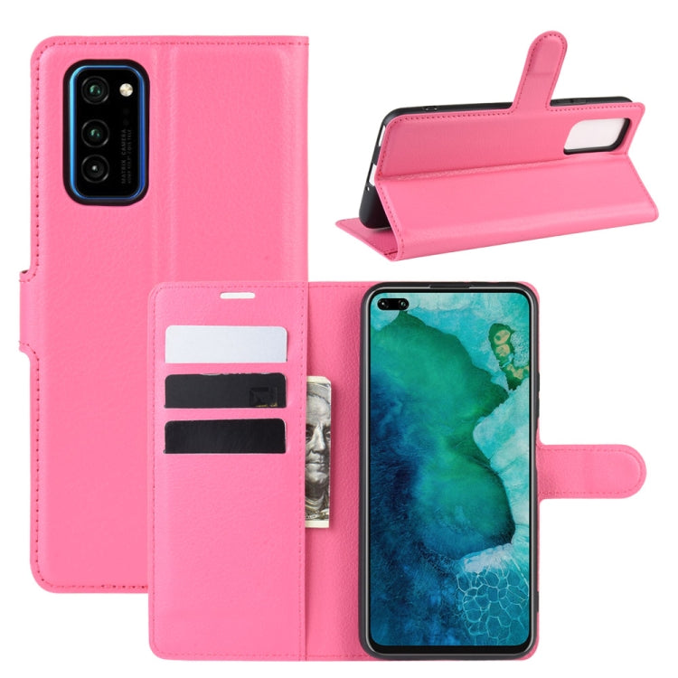 For Huawei Honor V30/V30 Pro Litchi Texture Horizontal Flip Protective Case with Holder & Card Slots & Wallet
