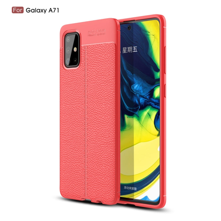 For Galaxy A71 Litchi Texture TPU Shockproof Case