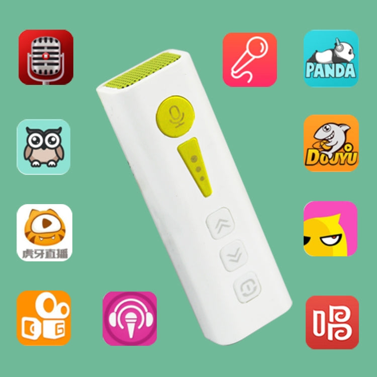 I3K Portable Collar Bluetooth Karaoke Microphone Headset Mobile Computer Live Sound Card Recording Set