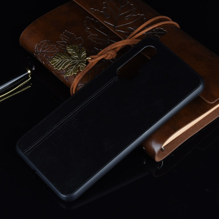 For Huawei Nova 6 Shockproof Sewing Cow Pattern Skin PC + PU + TPU Case