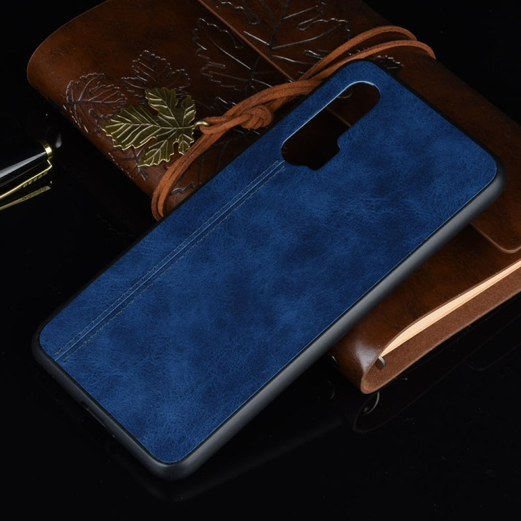 For Huawei Nova 6 Shockproof Sewing Cow Pattern Skin PC + PU + TPU Case