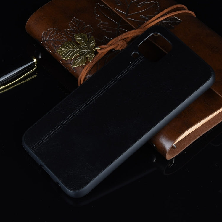 For Huawei Nova 6 SE Shockproof Sewing Cow Pattern Skin PC + PU + TPU Case