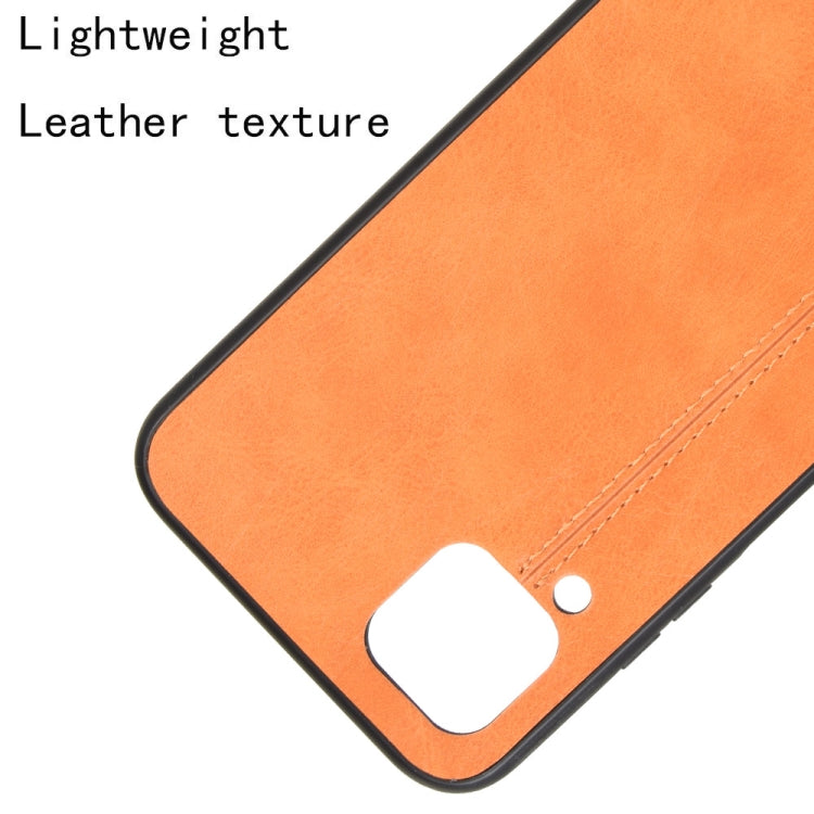 For Huawei Nova 6 SE Shockproof Sewing Cow Pattern Skin PC + PU + TPU Case