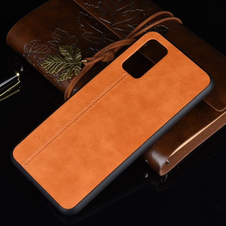 For  Huawei Honor V30 / V30 Pro Shockproof Sewing Cow Pattern Skin PC + PU + TPU Case