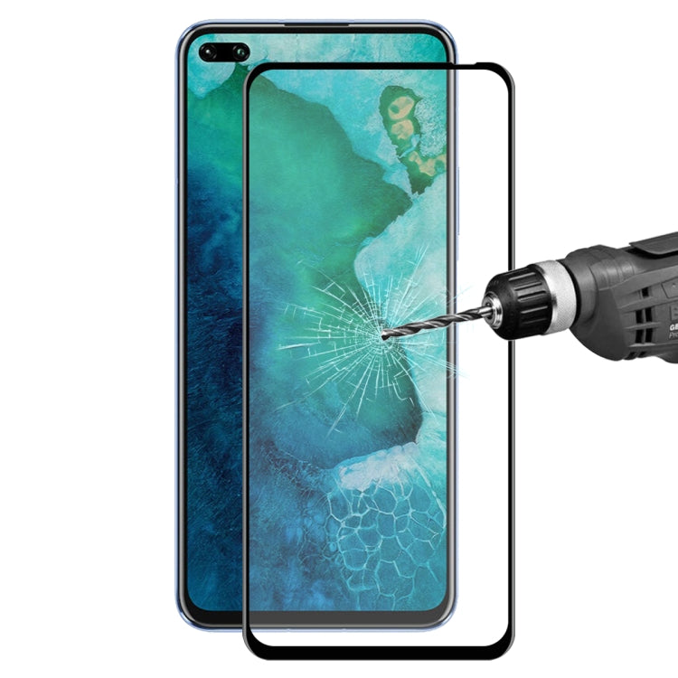 For Huawei Honor V30 / V30 Pro ENKAY Hat-Prince 0.2mm 9H 3D Full Screen Soft Carbon Fiber Edges Tempered Glass Film