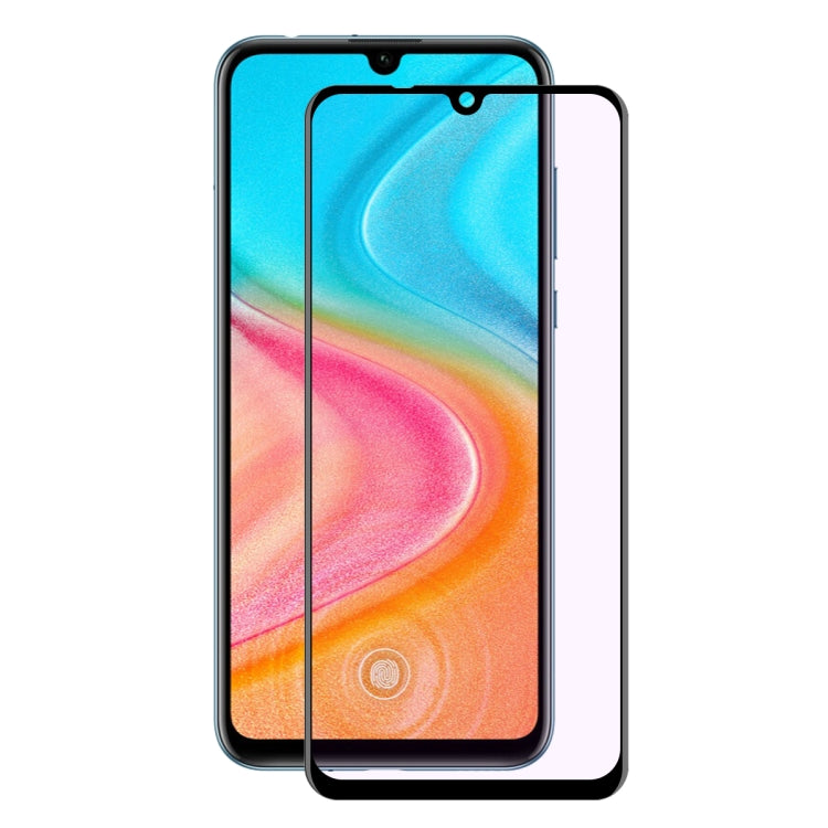 For Huawei Honor  20 Lite ENKAY Hat-Prince 0.2mm 9H 3D Full Screen Soft Carbon Fiber Edges Anti-Blue-Ray Tempered Glass Film
