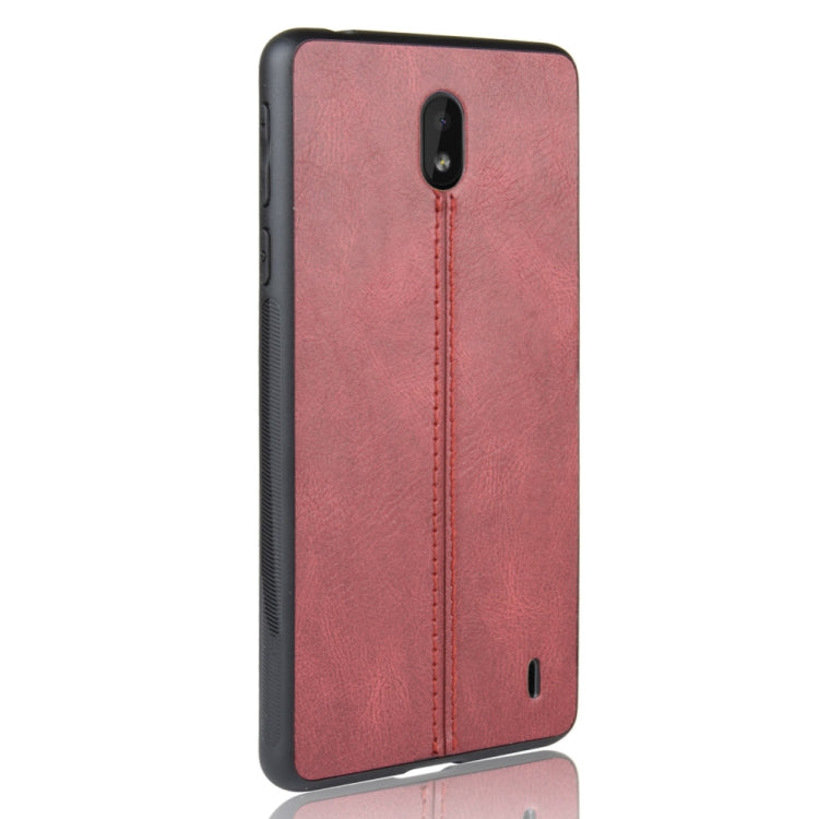 For Nokia 1 Plus Shockproof Sewing Cow Pattern Skin PC + PU + TPU Case