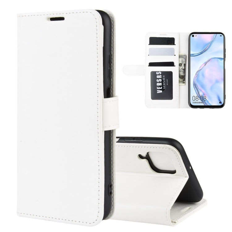 For Huawei Nova 6 SE R64 Texture Single Horizontal Flip Protective Case with Holder & Card Slots & Wallet& Photo Frame