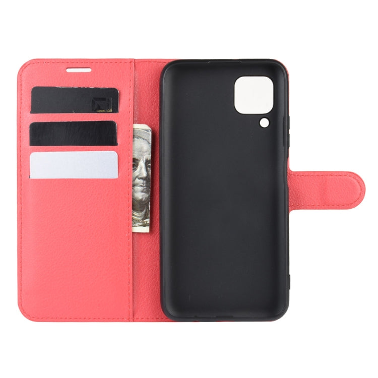 For Huawei Nova 6 SE Litchi Texture Horizontal Flip Protective Case with Holder & Card Slots & Wallet