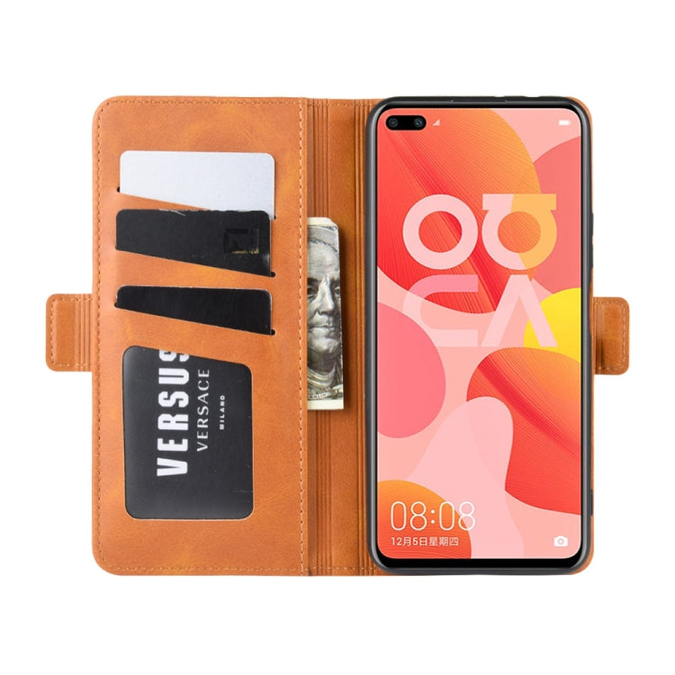 For Huawei Nova 6 5G Dual-side Magnetic Buckle Horizontal Flip Leather Case with Holder & Card Slots & Wallet