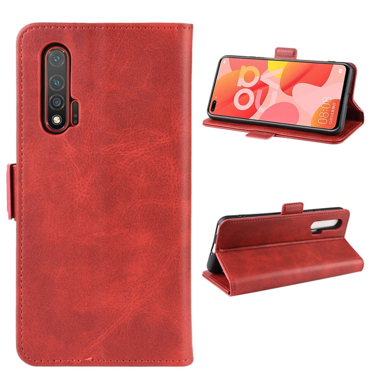 For Huawei Nova 6 5G Dual-side Magnetic Buckle Horizontal Flip Leather Case with Holder & Card Slots & Wallet
