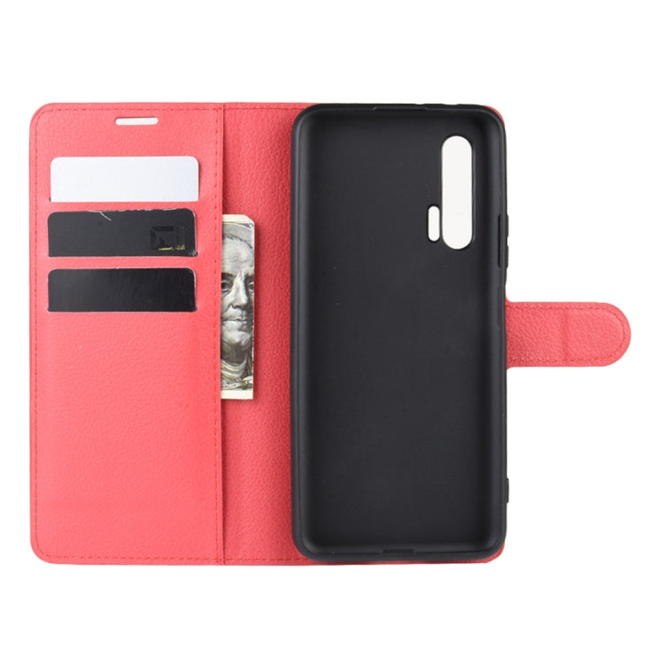 For Huawei Nova 6 5G Litchi Texture Horizontal Flip Protective Case with Holder & Card Slots & Wallet