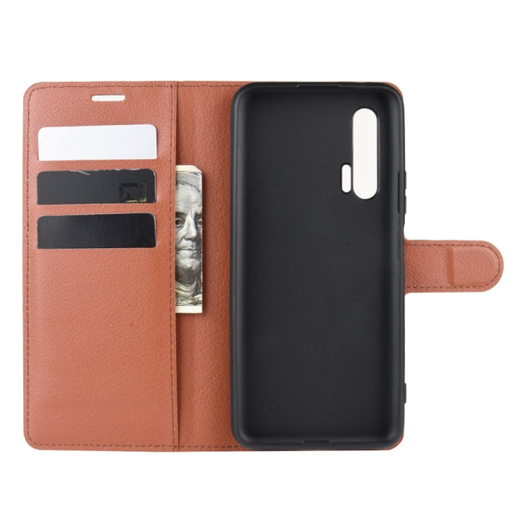 For Huawei Nova 6 5G Litchi Texture Horizontal Flip Protective Case with Holder & Card Slots & Wallet