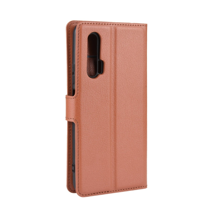 For Huawei Nova 6 5G Litchi Texture Horizontal Flip Protective Case with Holder & Card Slots & Wallet
