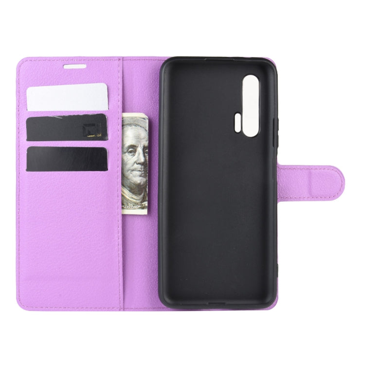 For Huawei Nova 6 5G Litchi Texture Horizontal Flip Protective Case with Holder & Card Slots & Wallet