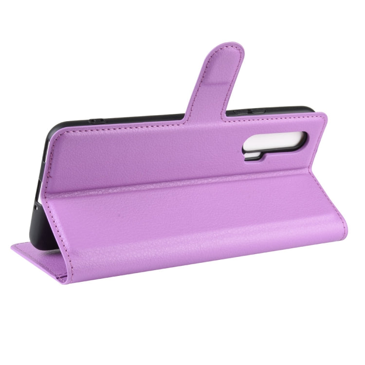 For Huawei Nova 6 5G Litchi Texture Horizontal Flip Protective Case with Holder & Card Slots & Wallet