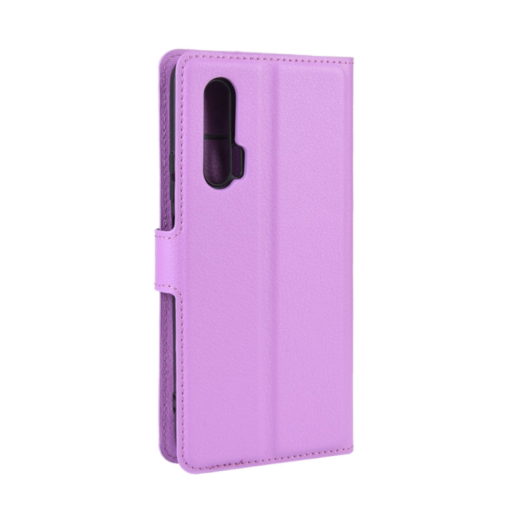 For Huawei Nova 6 5G Litchi Texture Horizontal Flip Protective Case with Holder & Card Slots & Wallet