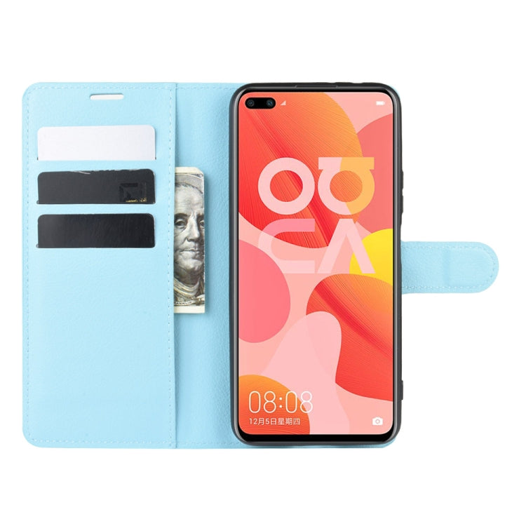For Huawei Nova 6 5G Litchi Texture Horizontal Flip Protective Case with Holder & Card Slots & Wallet
