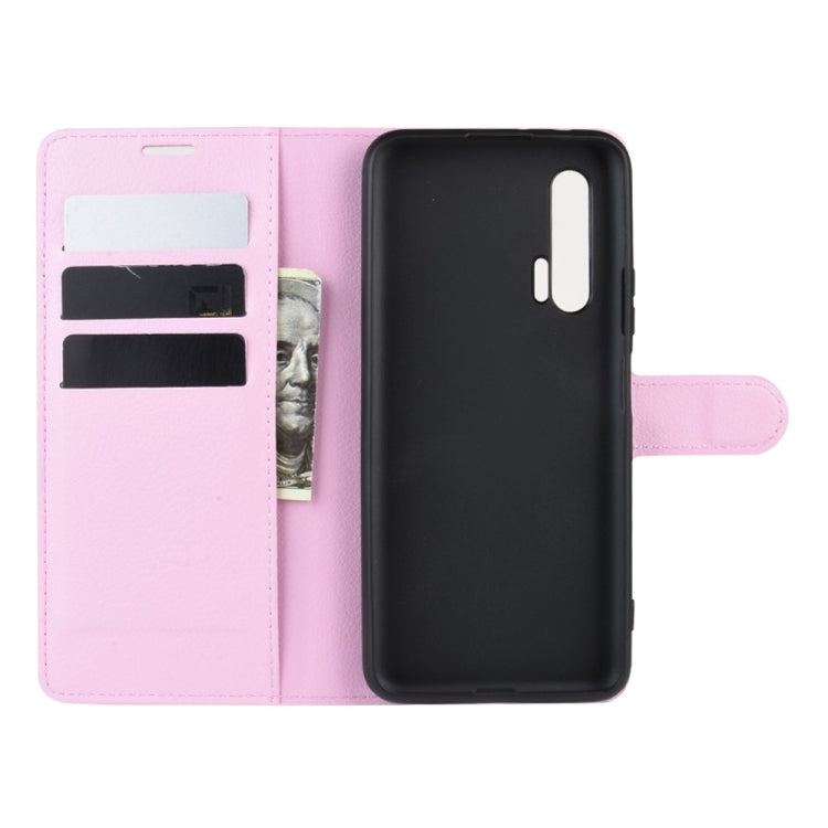 For Huawei Nova 6 5G Litchi Texture Horizontal Flip Protective Case with Holder & Card Slots & Wallet