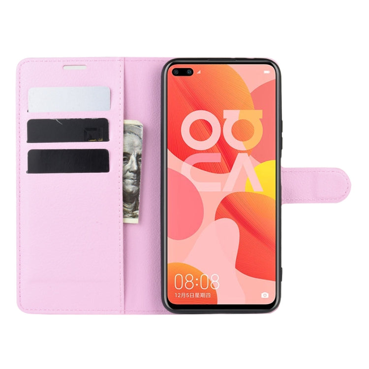 For Huawei Nova 6 5G Litchi Texture Horizontal Flip Protective Case with Holder & Card Slots & Wallet
